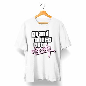 تی شرت با طرح جی تی ای GTA Vice City Logo