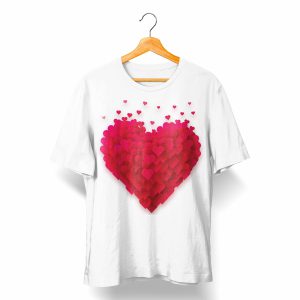 تی شرت با طرح Lover Hearts