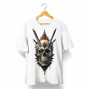 تی شرت با طرح War Sword Skull