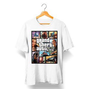 تی شرت با طرح جی تی ای GTA V Poster