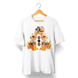 تی شرت با طرح وان پیس One Piece Portgas D. Ace Mirror Portrait